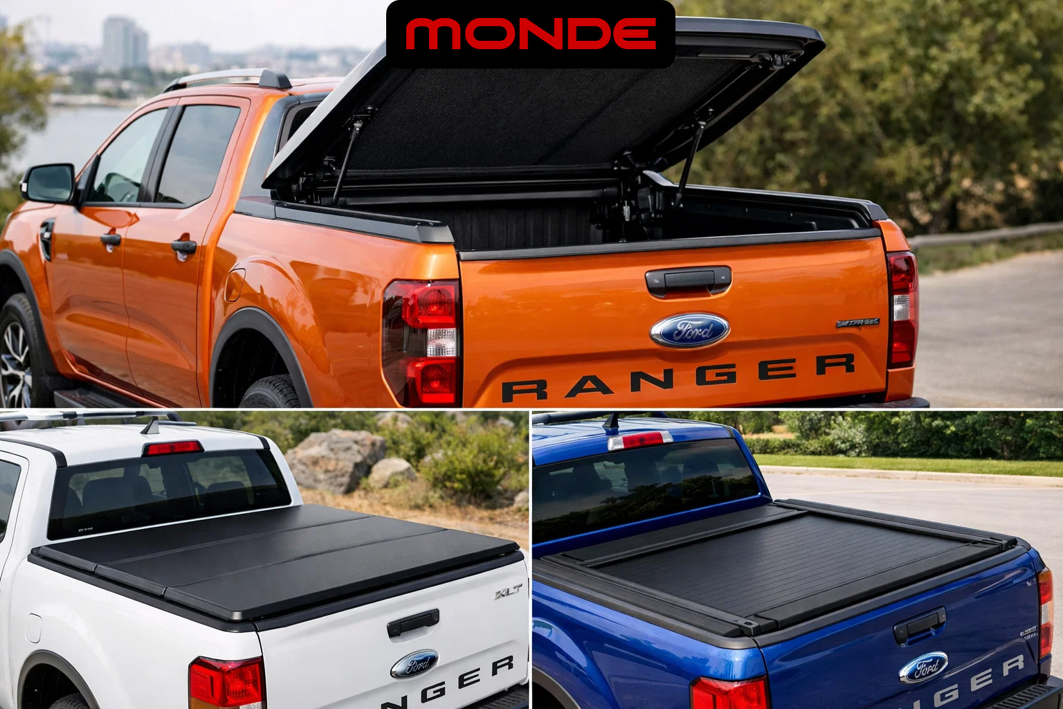 C&aacute;c loại nắp th&ugrave;ng thấp Ford Ranger phổ biến