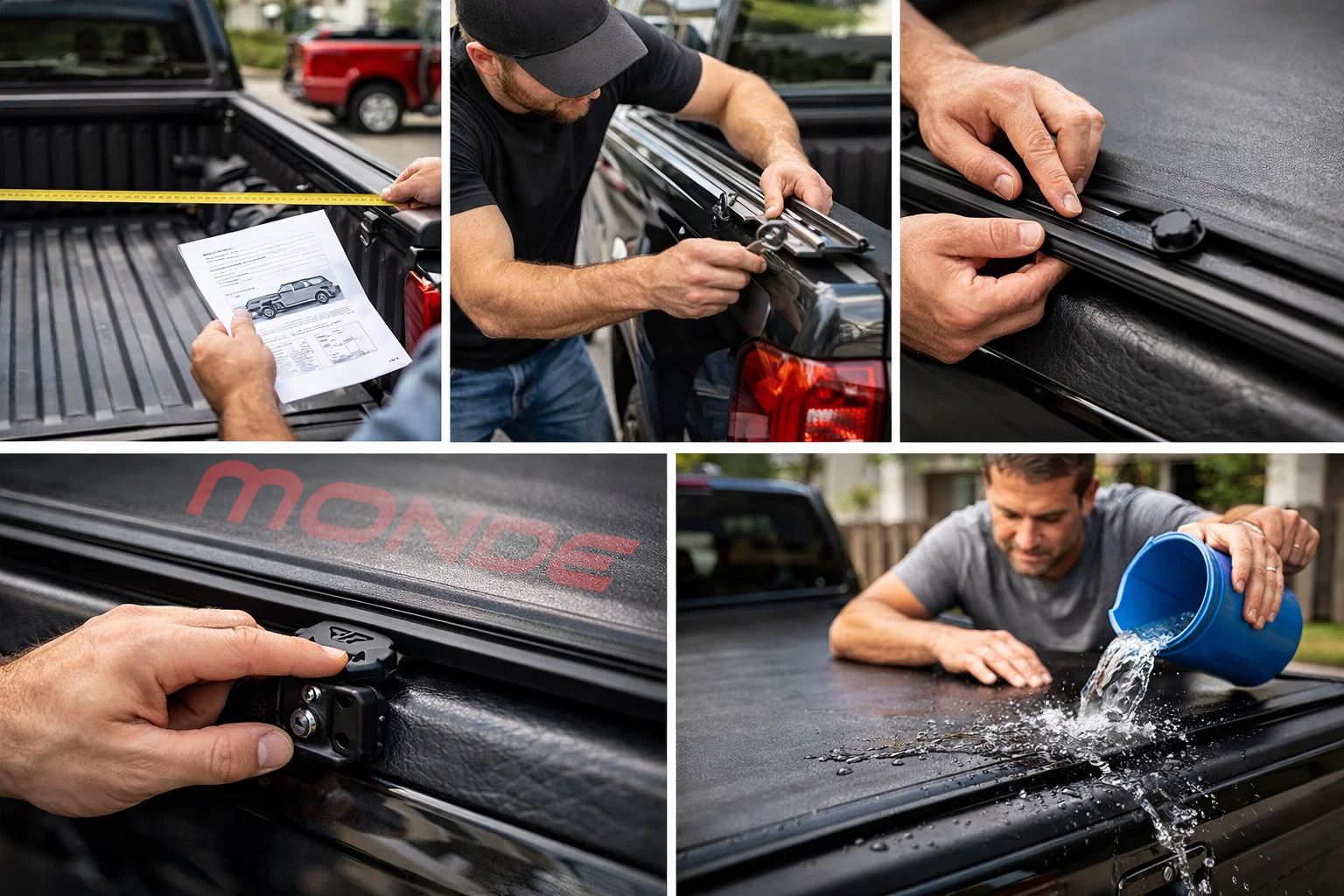 C&aacute;ch lắp đặt nắp th&ugrave;ng thấp cho xe b&aacute;n tải