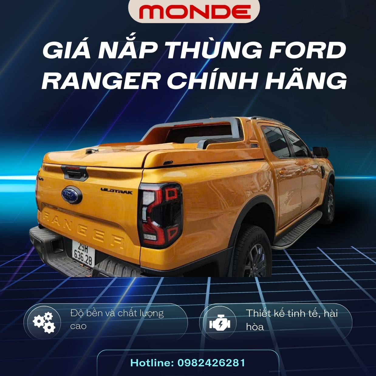 Giá Nắp Thùng Ford Ranger Chính Hãng