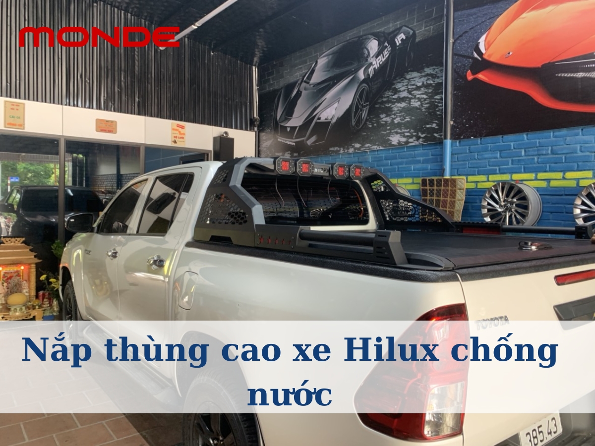 Nắp thùng cao xe Hilux chống nước