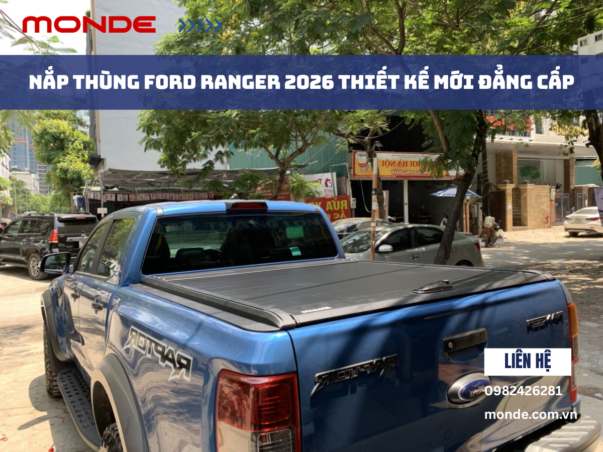 Nắp Th&ugrave;ng Ford Ranger 2026 Thiết Kế Mới Đẳng Cấp