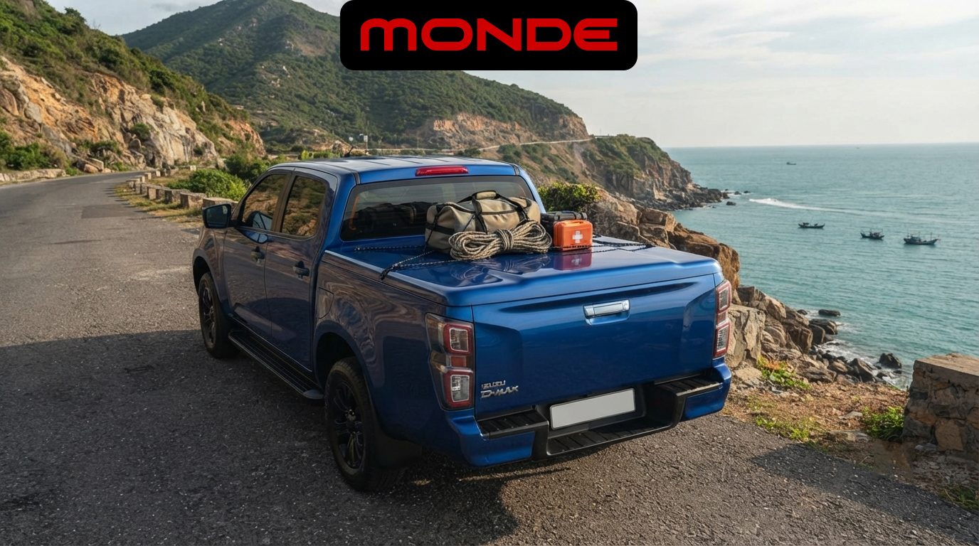 Nắp thùng thấp Isuzu D-Max: Bảo vệ hành lý tuyệt đối trước mọi biến động thời tiết