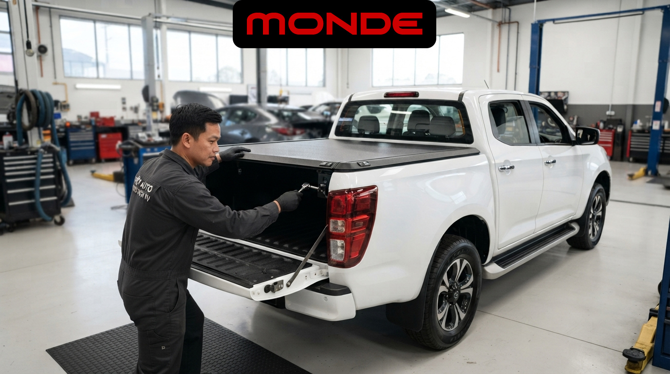 Nắp th&ugrave;ng thấp Mazda BT50 - Quy tr&igrave;nh lắp đặt chuẩn kỹ thuật bảo vệ nguy&ecirc;n bản th&acirc;n xe