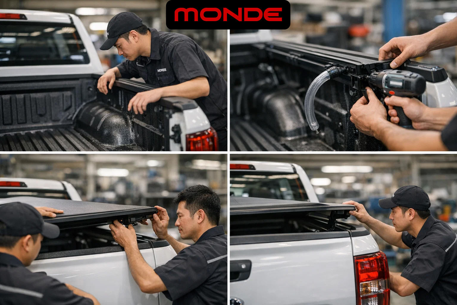 Quy tr&igrave;nh lắp th&ugrave;ng b&aacute;n tải chuẩn kỹ thuật tại nh&agrave; m&aacute;y MONDE