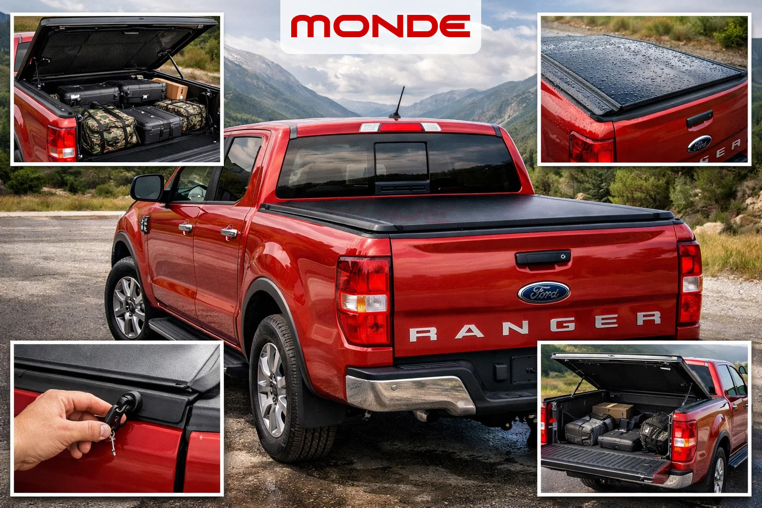 Ứng dụng thực tế của nắp thùng Ford Ranger