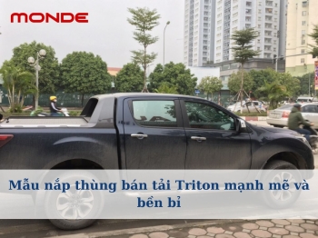 Mẫu nắp thùng bán tải Triton mạnh mẽ và bền bỉ