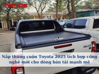 Nắp thùng cuộn Toyota 2025 tích hợp công nghệ mới cho dòng bán tải mạnh mẽ