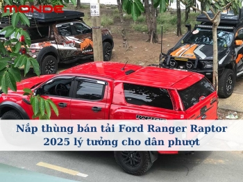 Nắp thùng bán tải Ford Ranger Raptor 2025 lý tưởng cho dân phượt