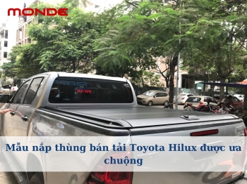 Mẫu nắp thùng bán tải Toyota Hilux được ưa chuộng