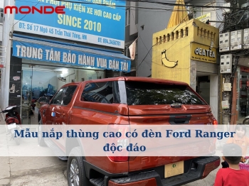 Mẫu nắp thùng cao có đèn Ford Ranger độc đáo