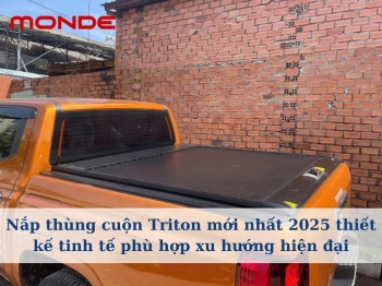 Nắp thùng cuộn Triton mới nhất 2025 thiết kế tinh tế phù hợp xu hướng hiện đại